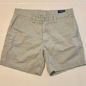 6” classic Polo khaki shorts